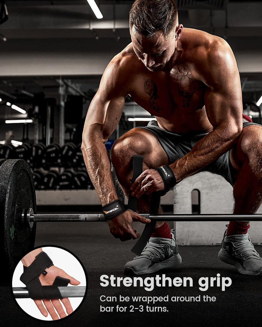 Atercel Weightlifting Wrist Straps