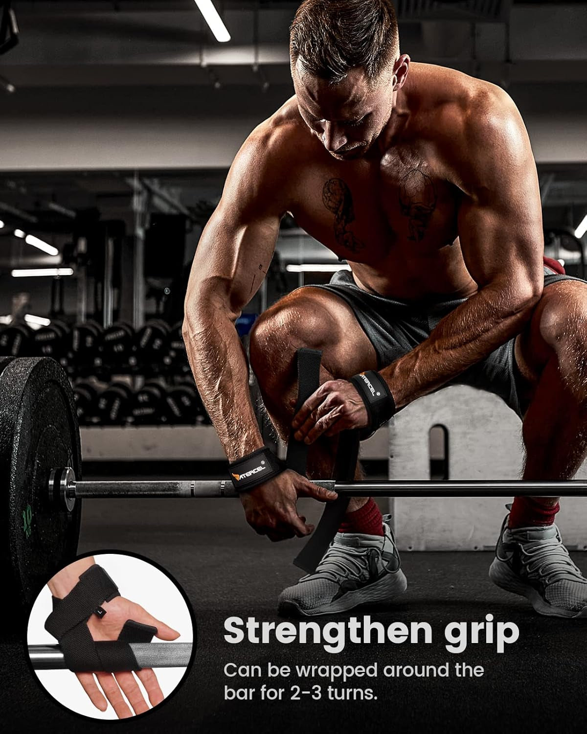 Atercel Weightlifting Wrist Straps